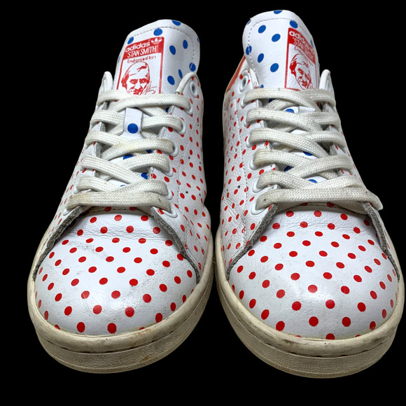 adidas Originals x Pharrell Williams Stan Smith Polka Dot Sneakers Sz 9 SB25401 - Picture 5 of 10